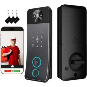 Smart Door Lock with Camera, Doorbell & Video Intercom – Keyless 1